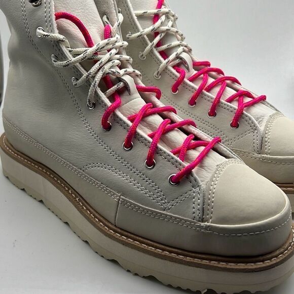 Converse Chuck Taylor Crafted Boot Hi Egret/Ivory/Pink 173212C M 8.5 | W 10- NWB - Picture 4 of 13